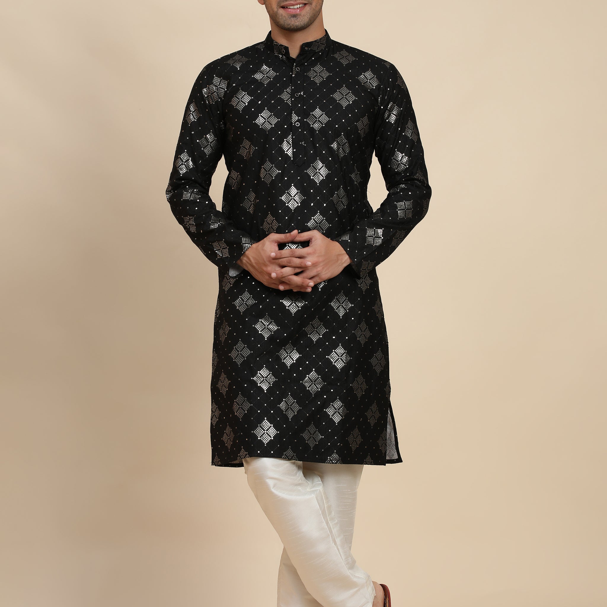 Black Sequence Kurta