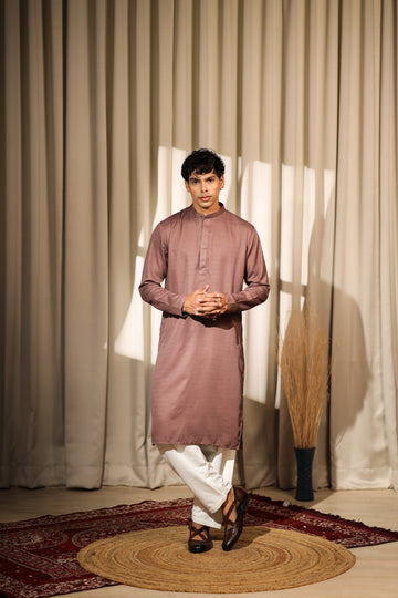 Brown Embroidery Nehru Jacket