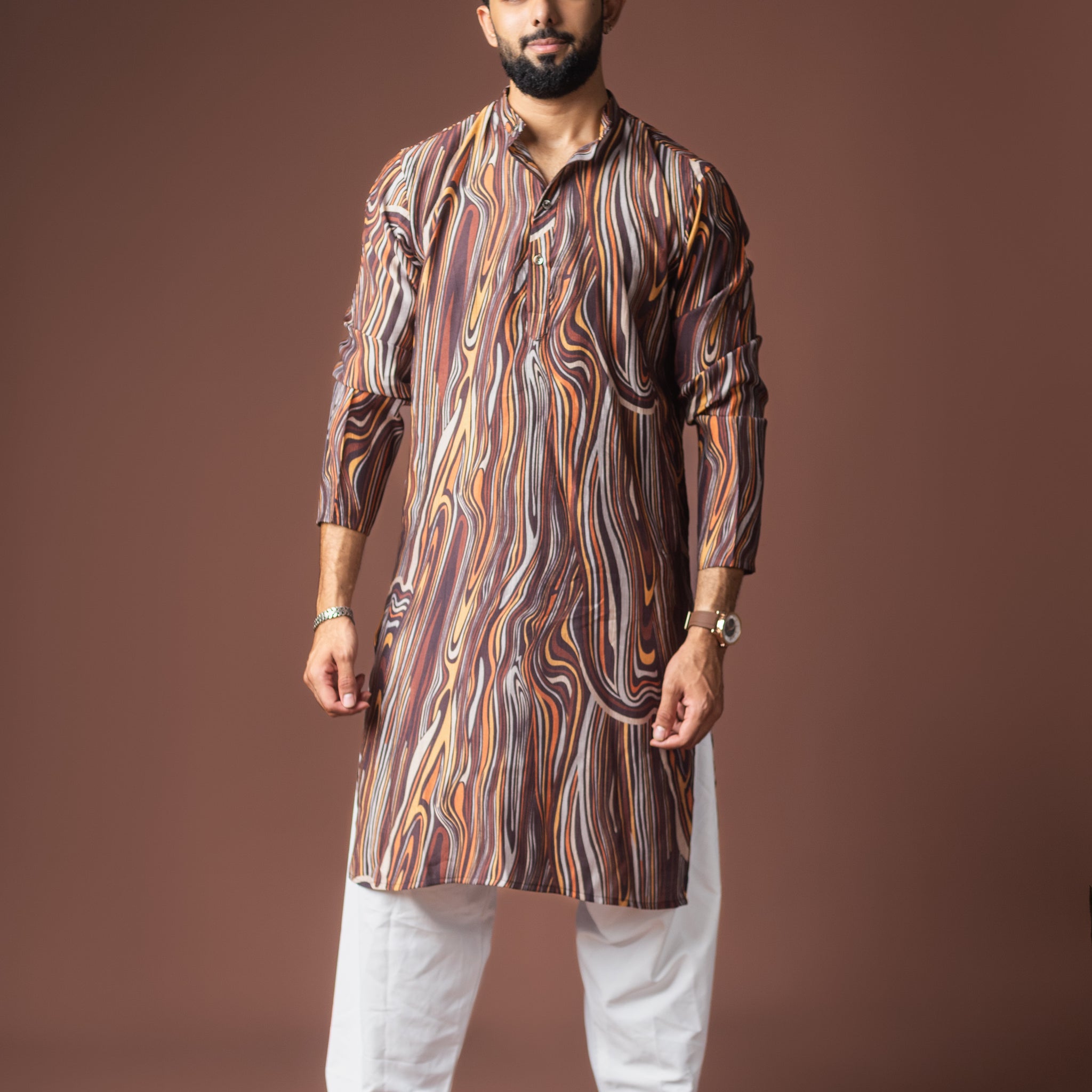Multi color Abstract Print Kurta