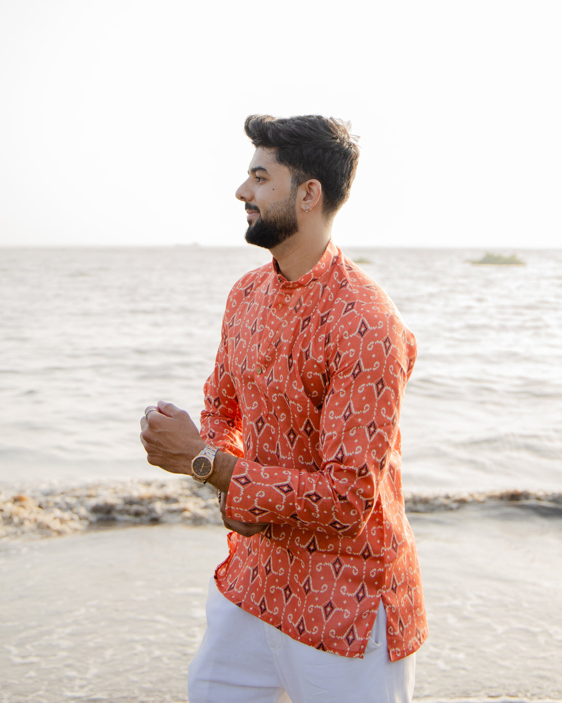 Sunset Ikat Short Kurta