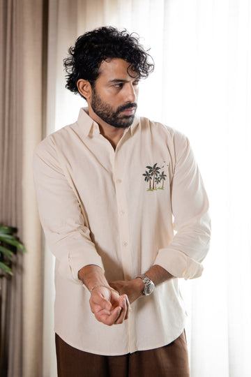 Palm Tree Embroidered Shirt
