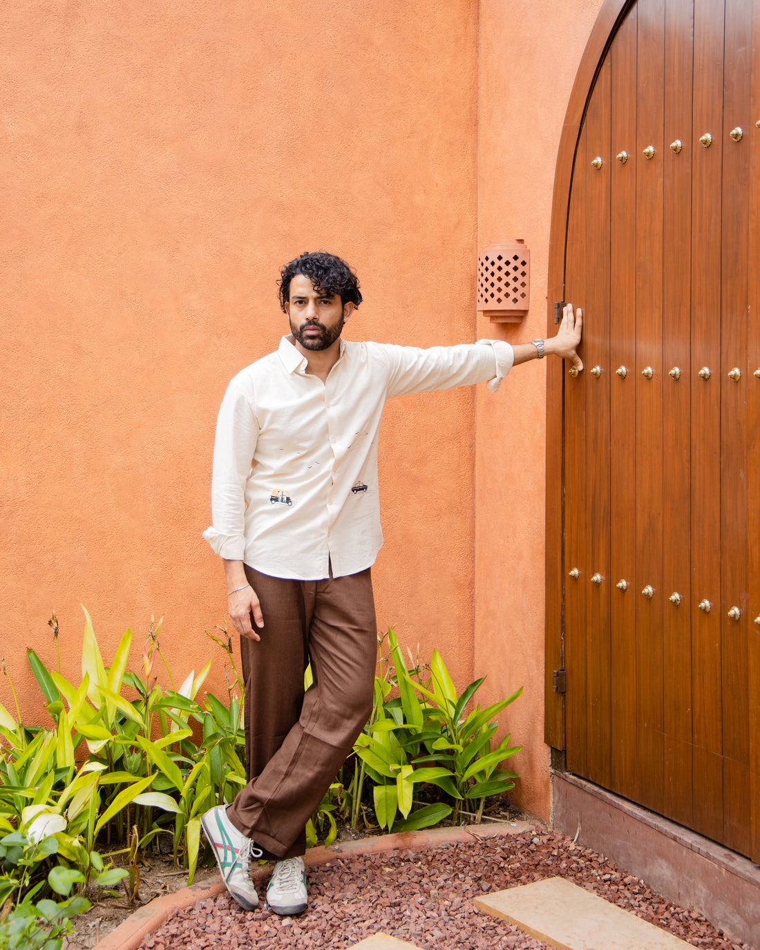 Mumbai Life Embroidered Shirt