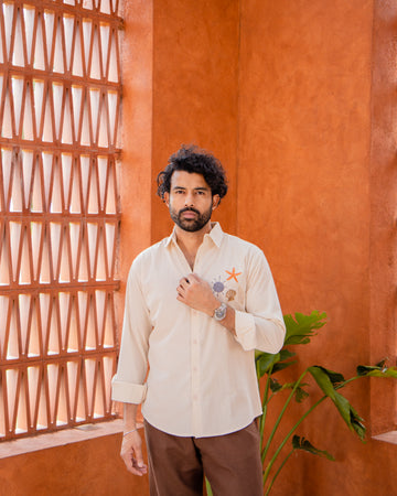Sea Shore Embroidered Shirt