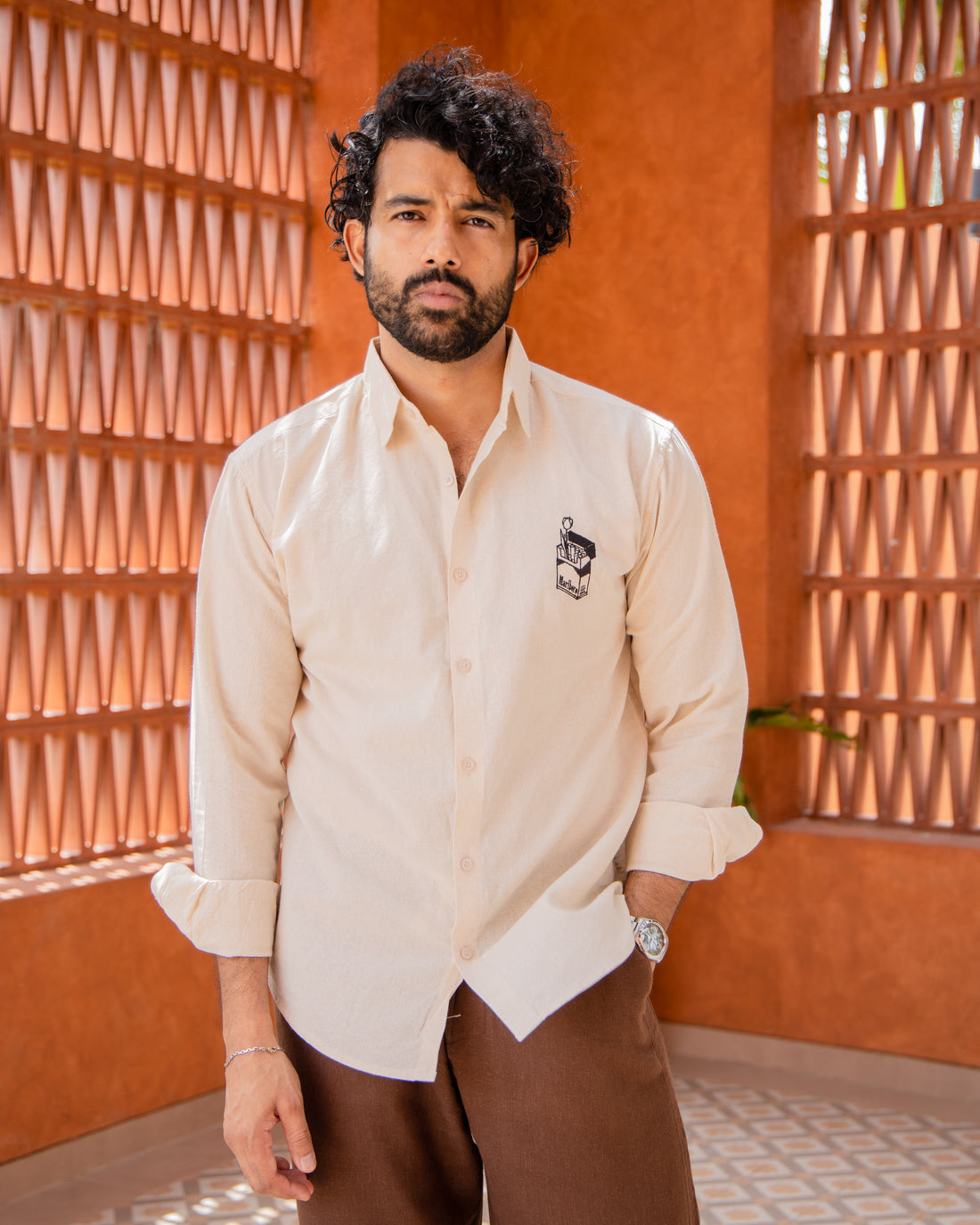 Smoke Break Embroidered Shirt