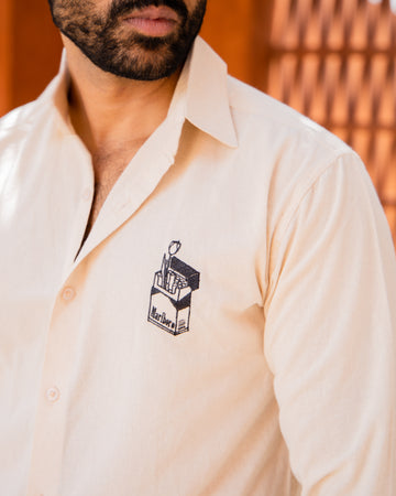 Smoke Break Embroidered Shirt