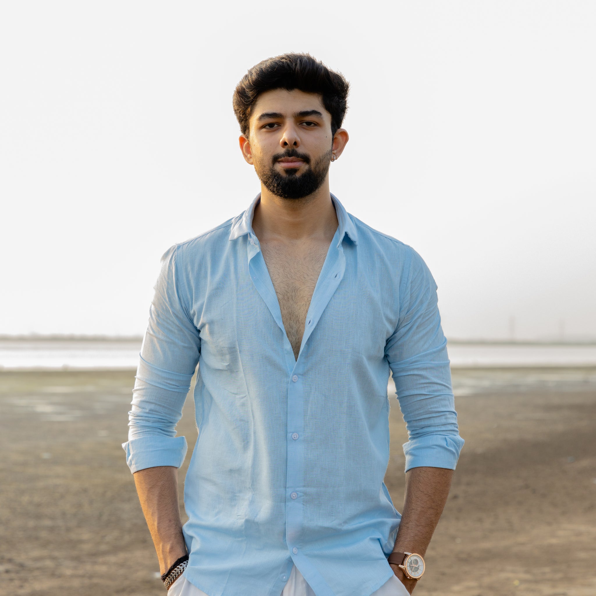 Blue Linen Shirt