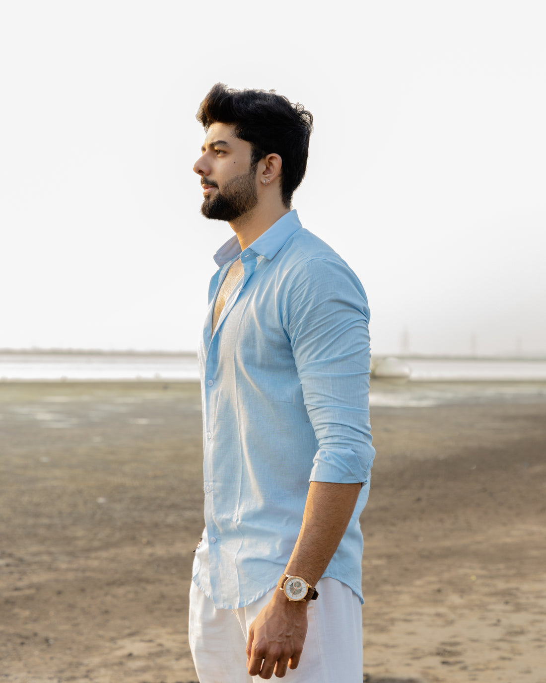 Blue Linen Shirt