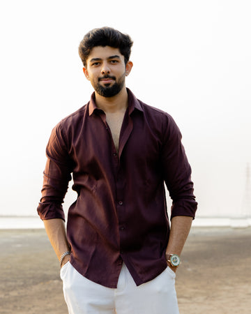Brown Linen Shirt