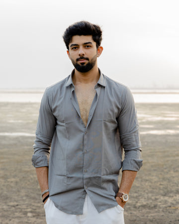 Grey Linen Shirt