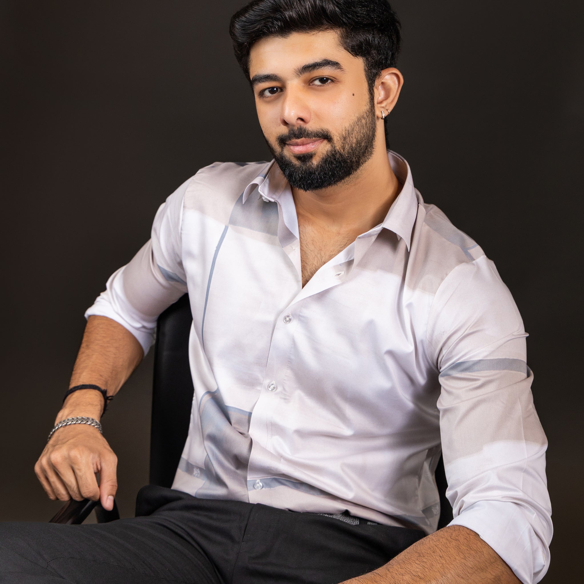 Sand Mist Dual Shade Stitch-less Shirt