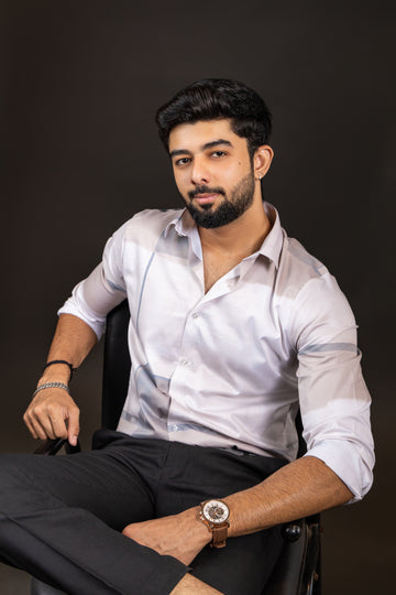 Sand Mist Dual Shade Stitch-less Shirt