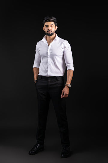 Classic White Texture Shirt