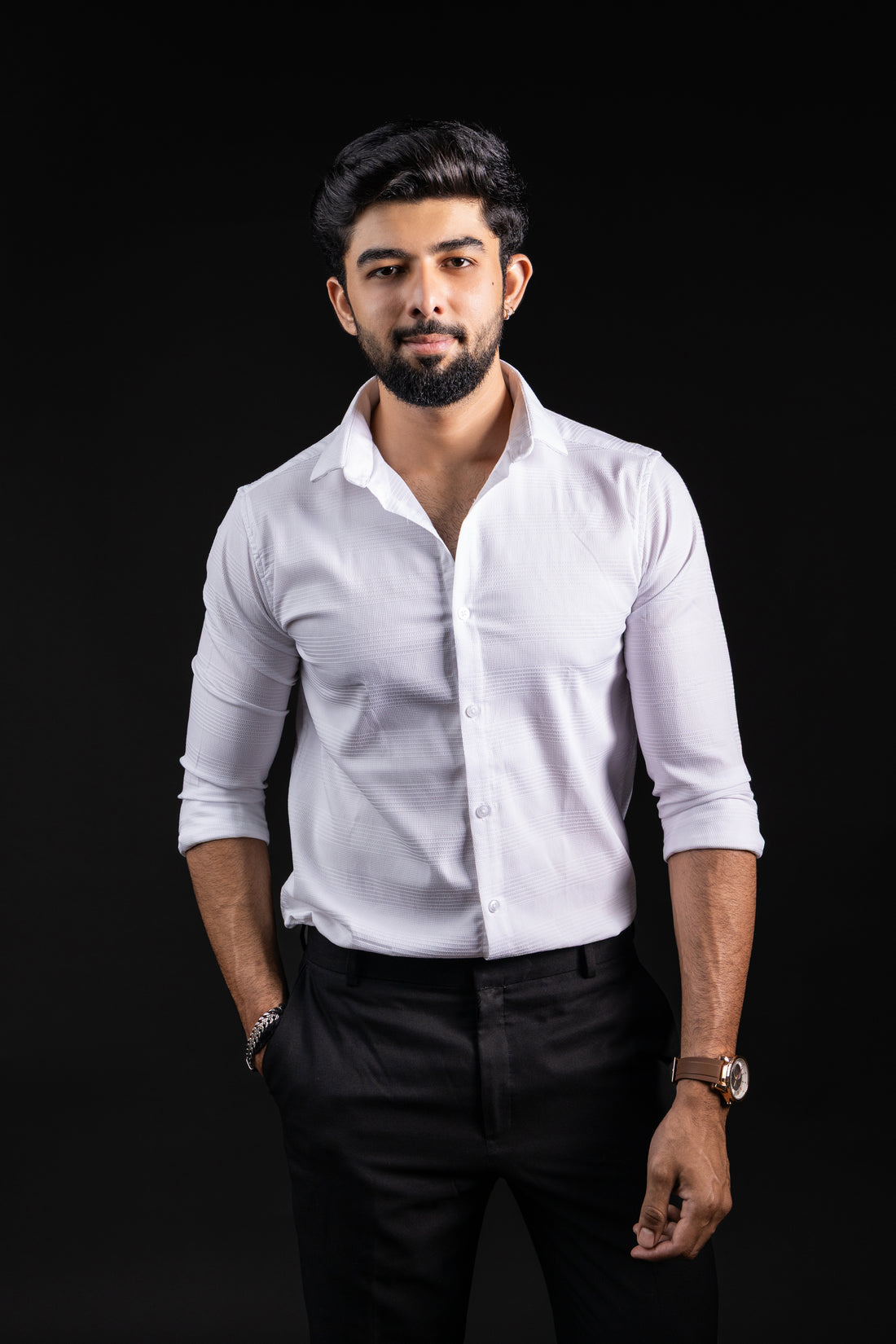 Classic White Texture Shirt