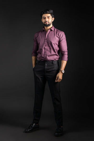 Mulberry Wine Premium Cotton Shirt