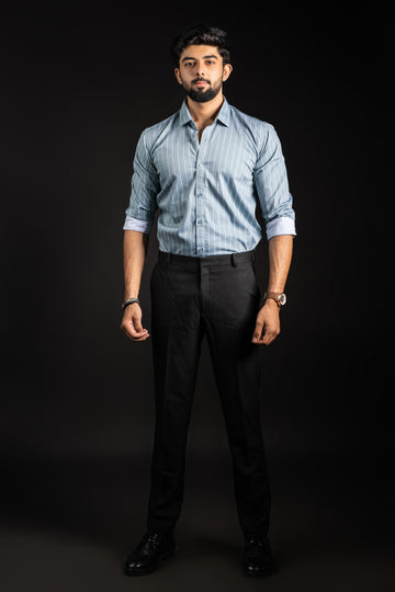 Cadet Teal Pinstripe Shirt