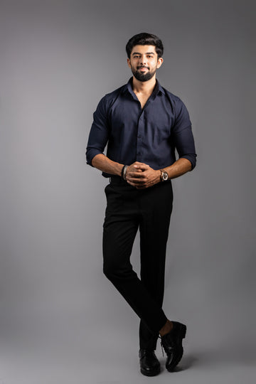 Midnight Black Texture Shirt