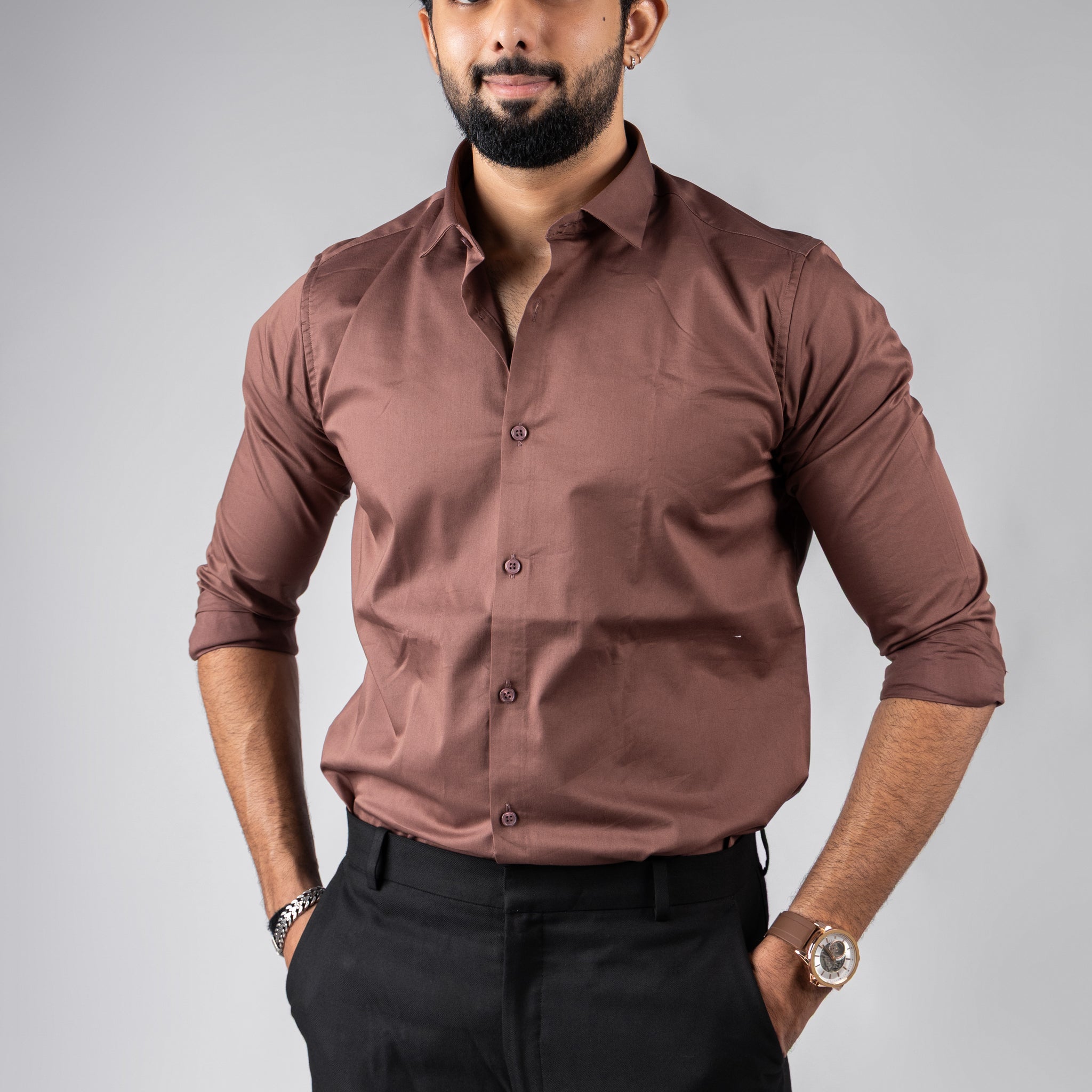 Chestnut Brown Classic Shirt