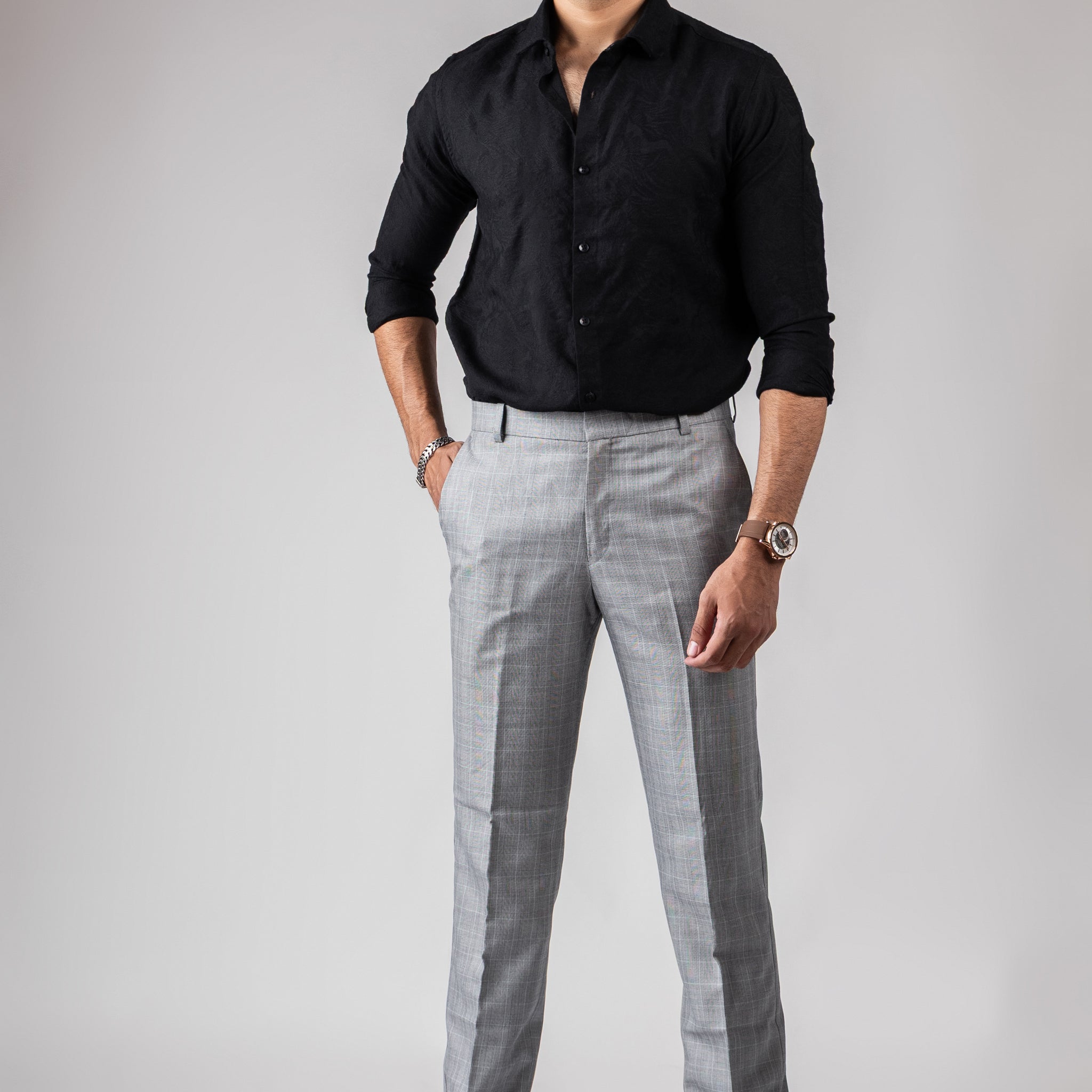 Jade Black Premium Texture Shirt