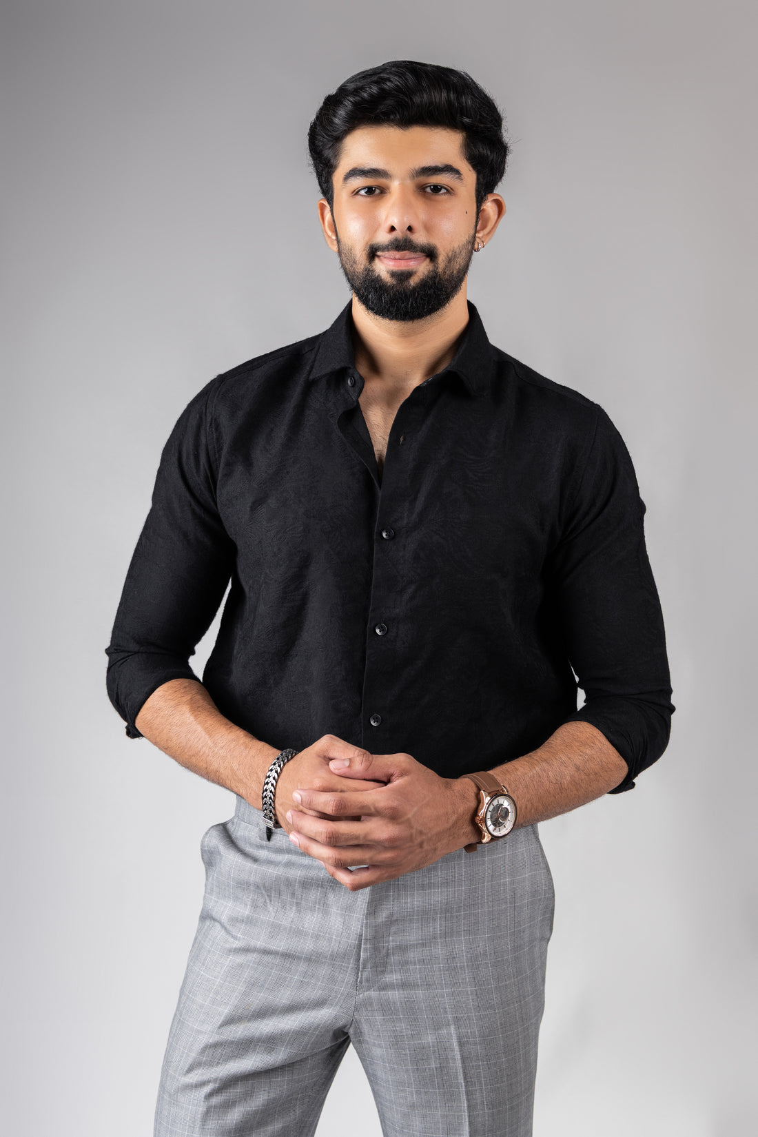 Jade Black Premium Texture Shirt