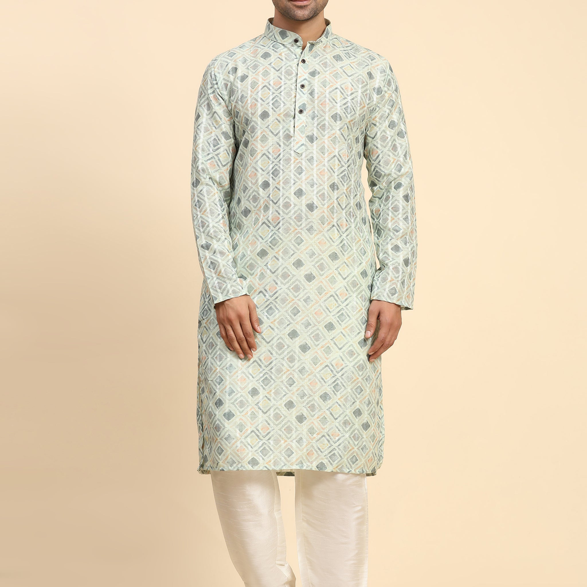 Light Green Printed Kurta