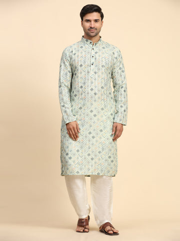 Light Green Printed Kurta