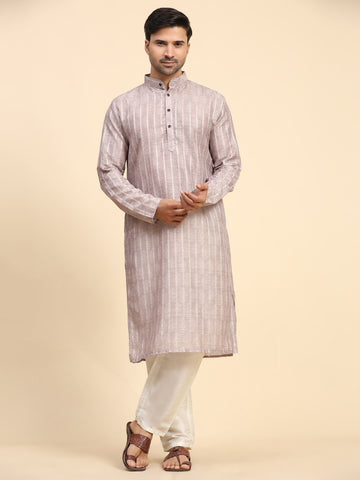 Mauve Printed Kurta