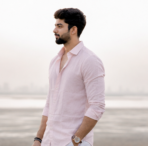 Powder Pink Linen Shirt