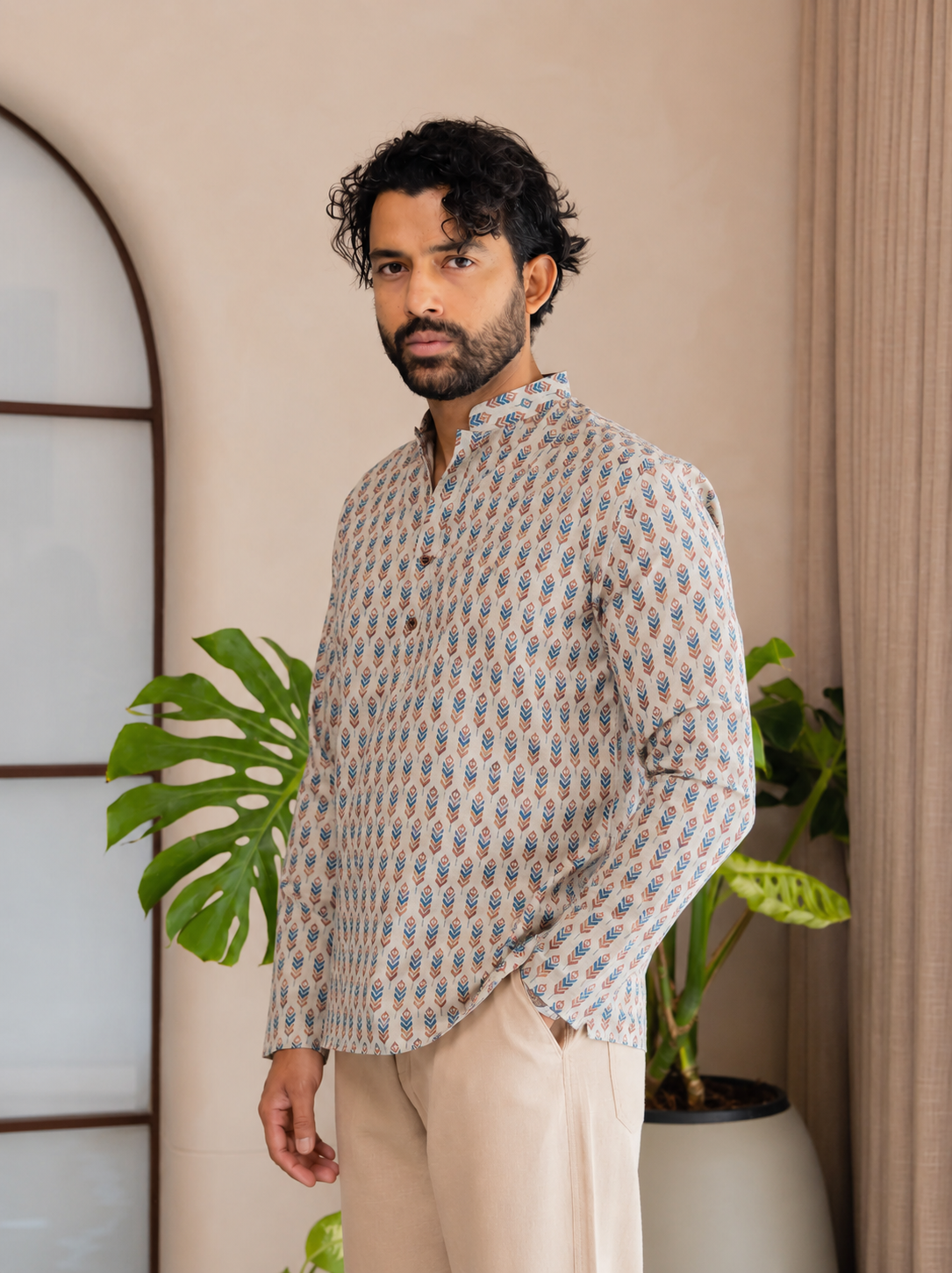 Saanjh Printed Short Kurta