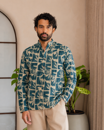Ocean Teal Short Kurta