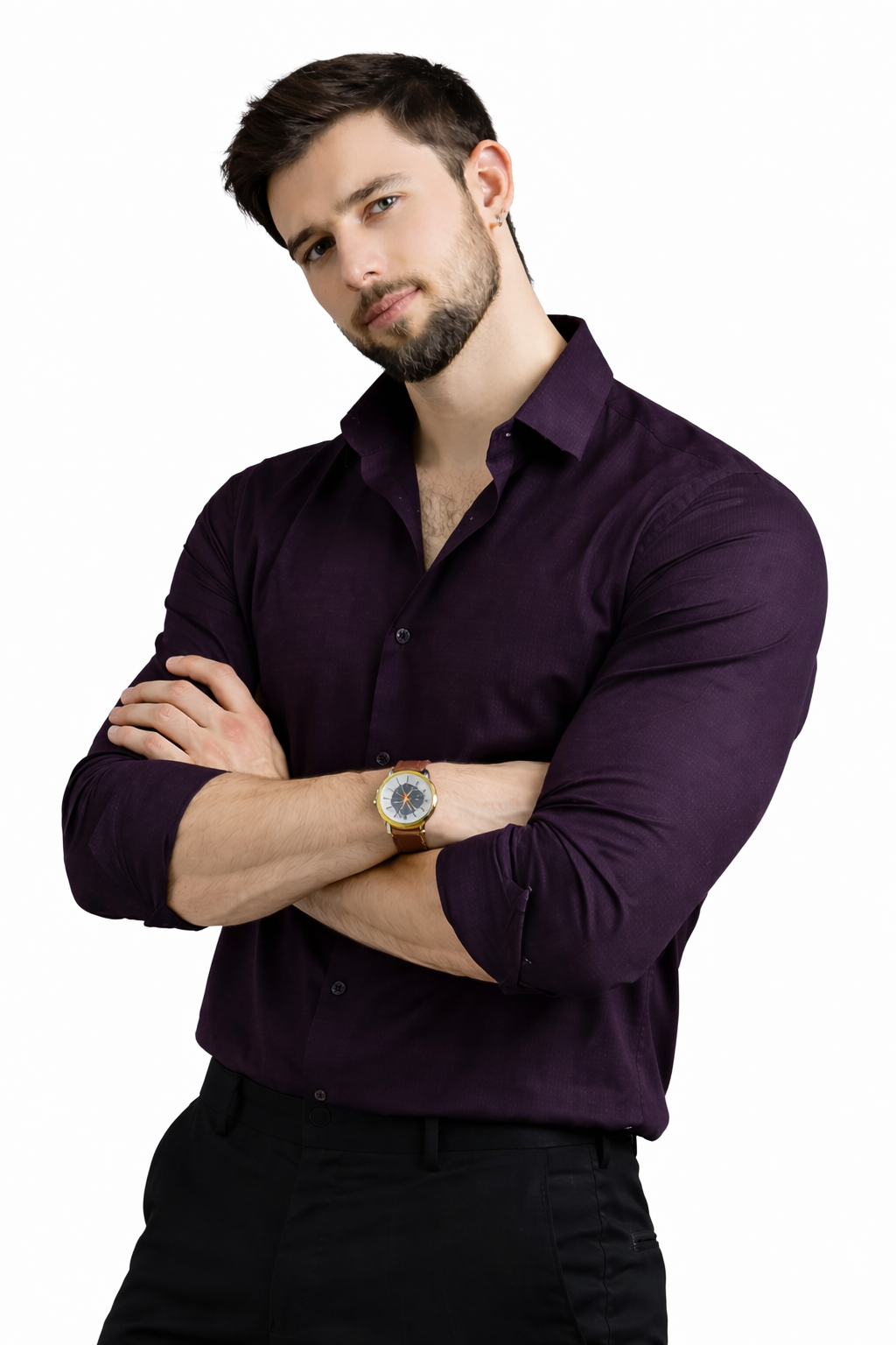 Midnight Wine Texture Shirt