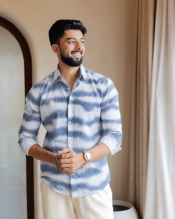 Azure Mist Check Shirt
