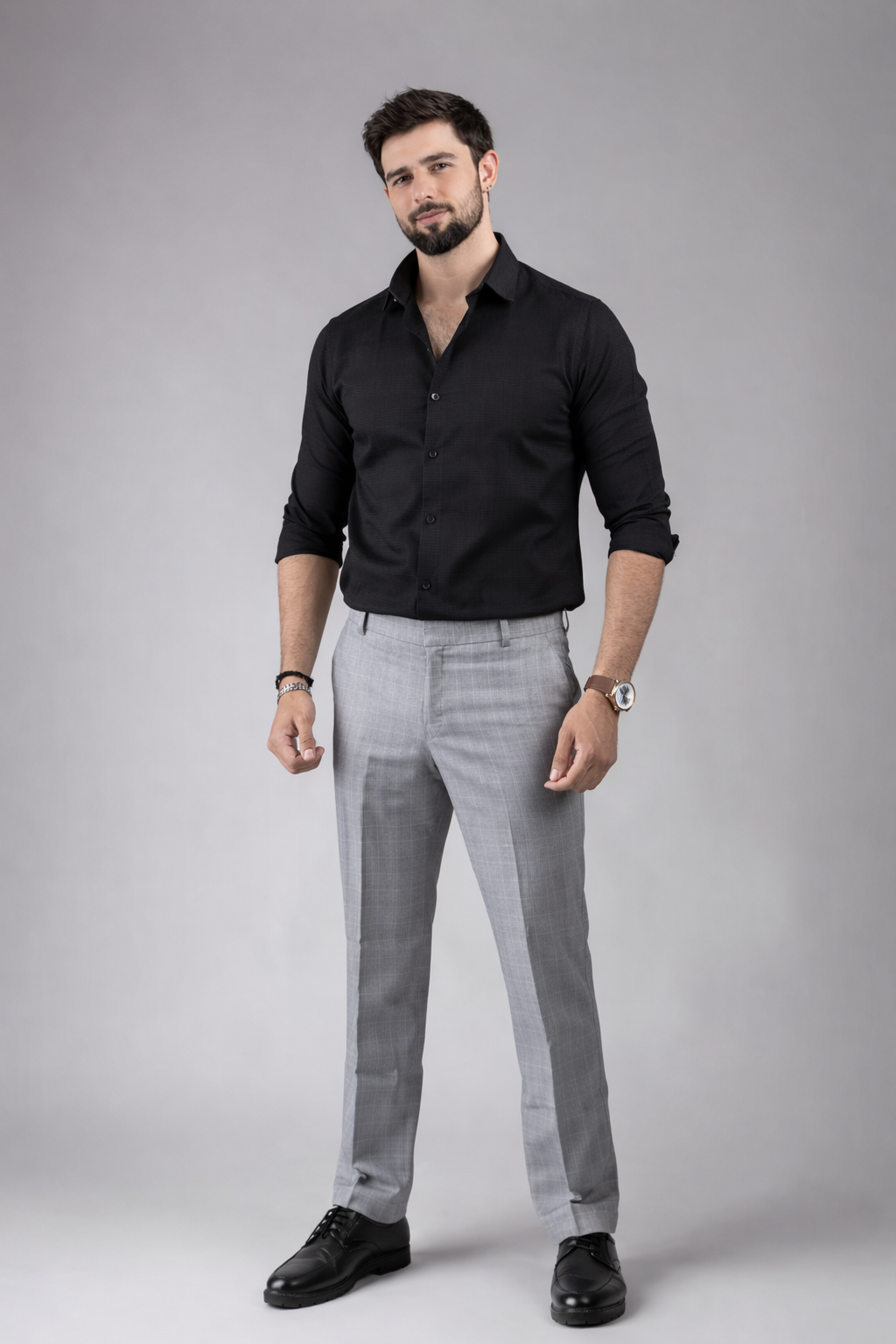 Midnight Black Texture Shirt