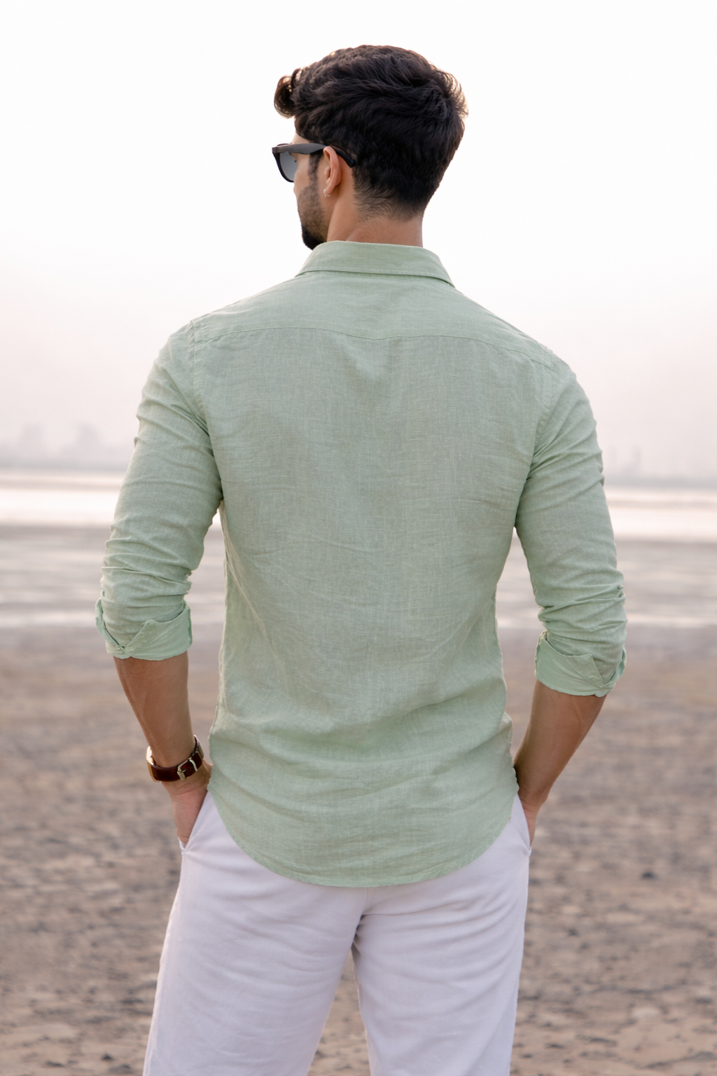Light Green Linen Shirt