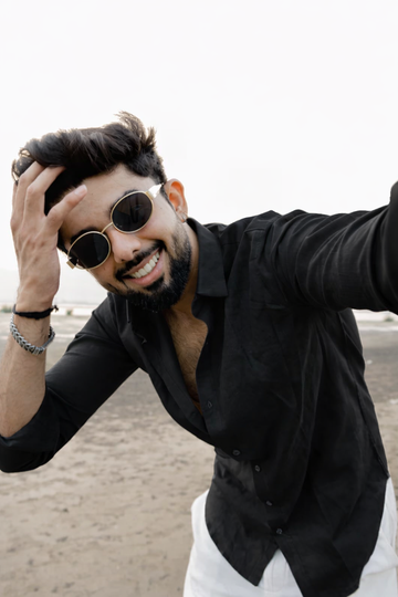 Classic Black Linen Shirt