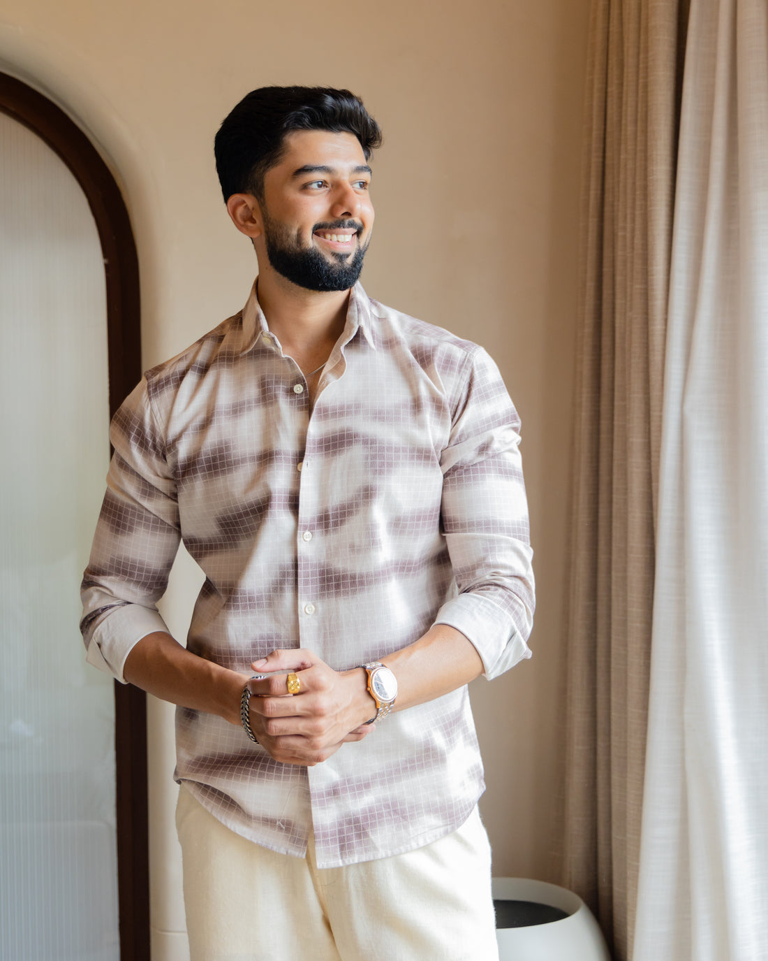 Mauve Mist Check Shirt