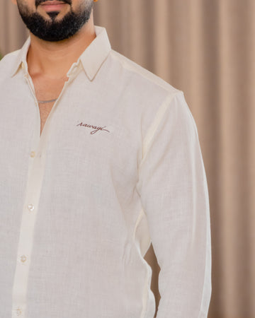 Ivory Textured Shirt