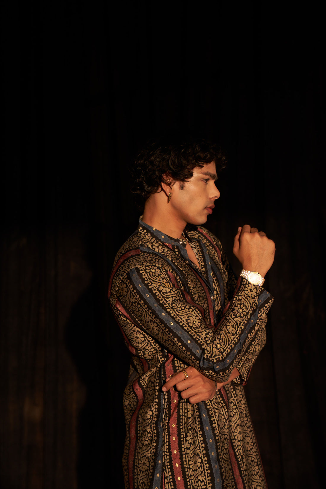 Multi Color Abstract Print Kurta