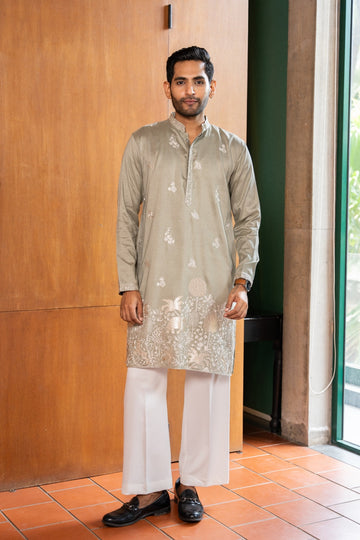 Sage Royale Embroidered Kurta