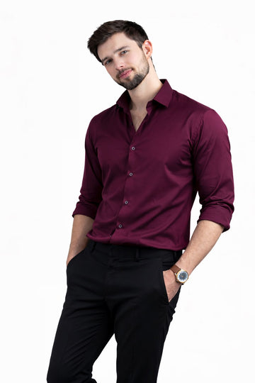 Elite Burgundy Classic Shirt